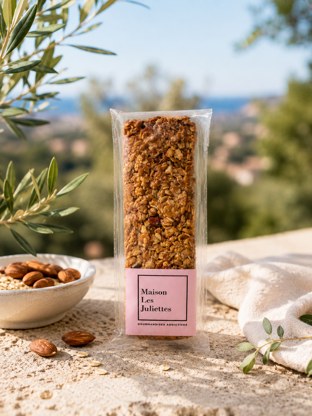 Barre granola protéinée