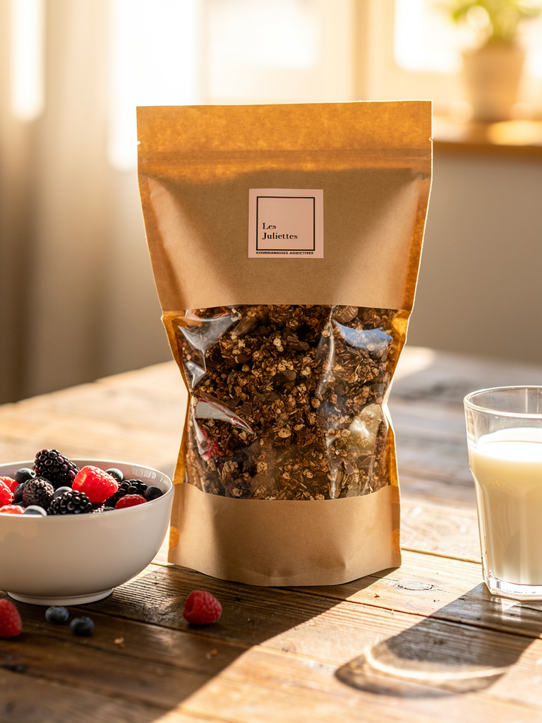 GRANOLA aux Juliettes et chocolat noir - 450gr